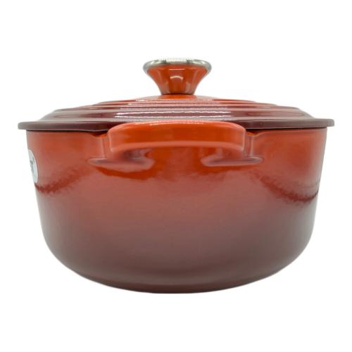LE CREUSET (ルクルーゼ) 両手鍋 20cm カイエン ココット・ロンド