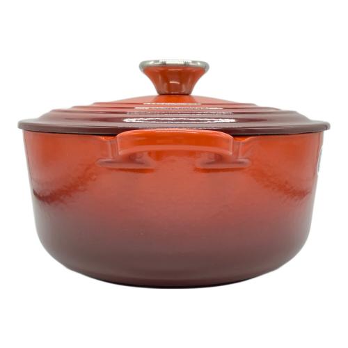 LE CREUSET (ルクルーゼ) 両手鍋 20cm カイエン ココット・ロンド