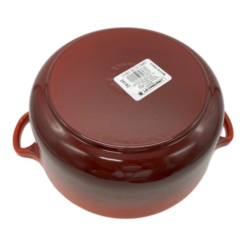 LE CREUSET (ルクルーゼ) 両手鍋 20cm カイエン ココット・ロンド