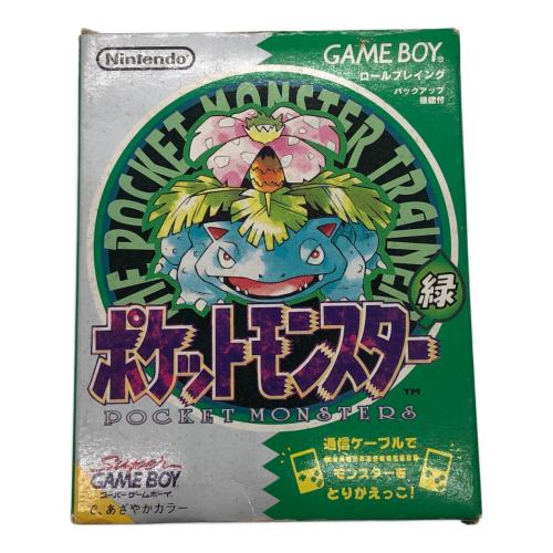 ゲームボーイ用ソフト ポケットモンスター 緑 -