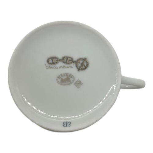 HERMES (エルメス) カップ&ソーサー シェーヌダンクル プラチナシルバー