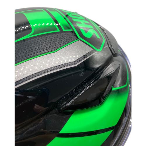 SHOEI (ショウエイ) バイク用ヘルメット 2022年製 ブラック×グリーン Z8 PROLOGUE TC-4 57cm PSCマーク(バイク用ヘルメット)有