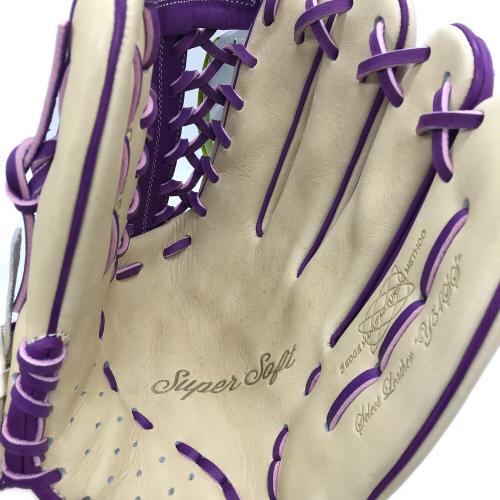 SSK (エスエスケイ) 軟式グローブ SGC117523F タグ付き パープル×アイボリー