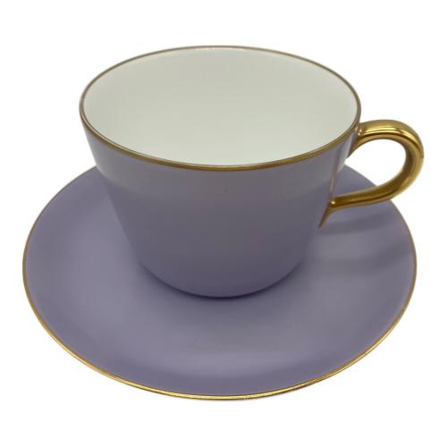 大倉陶園 (オオクラトウエン) カップ&ソーサー パープル 色蒔き