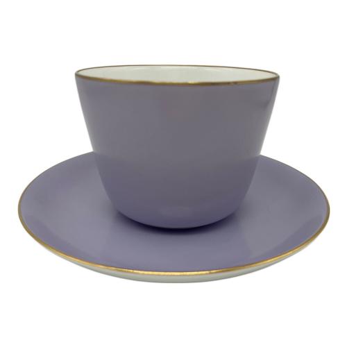 大倉陶園 (オオクラトウエン) カップ&ソーサー パープル 色蒔き