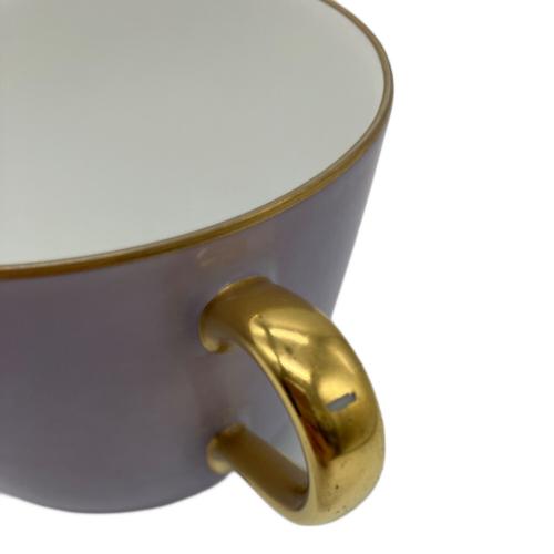 大倉陶園 (オオクラトウエン) カップ&ソーサー パープル 色蒔き