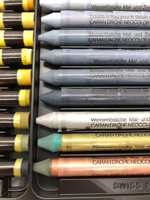 CARAN d'ACHE (カランダッシュ) 水溶性パステル NEOCOLORⅡ 84色セット 現状品