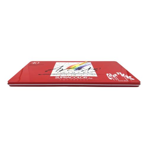 CARAN d'ACHE (カランダッシュ) SUPERCOLOR Soft 水溶性色鉛筆セット 40色 現状品