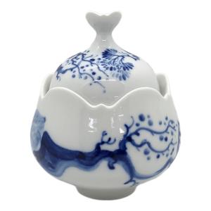 Meissen (マイセン) シュガーポット ブルーオーキッド