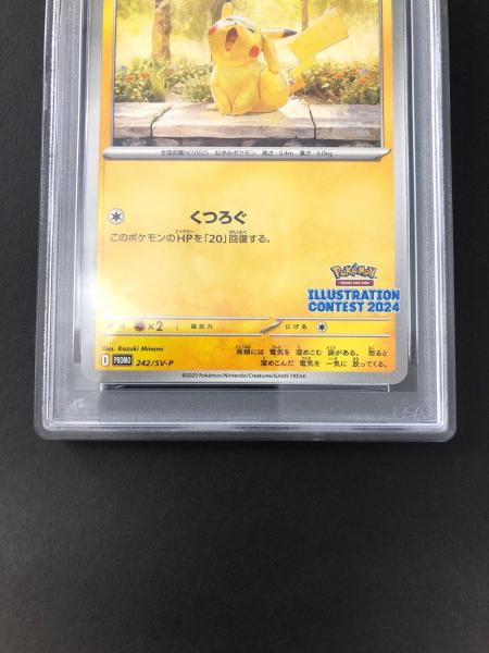 ピカチュウ PROMO 242/SV-P PSA10 イラストレーションコンテスト2024