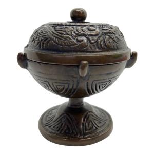 茶道具 唐銅 風炉蓋置