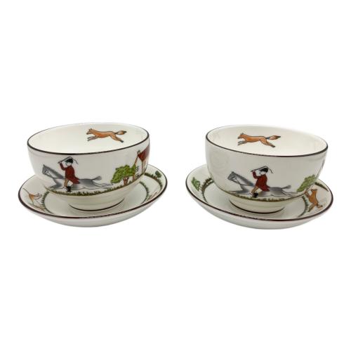 Wedgwood (ウェッジウッド) ジャパニーズタイプカップ&ソーサー 2P ハンティングシーン