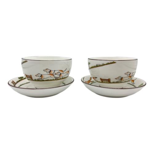 Wedgwood (ウェッジウッド) ジャパニーズタイプカップ&ソーサー 2P ハンティングシーン