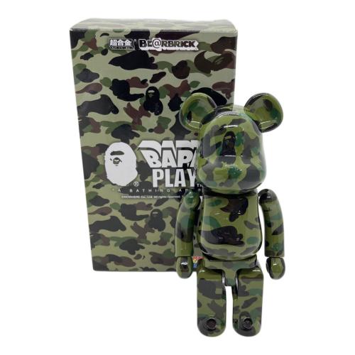 A BATHING APE (アベイシングエイプ) MEDICOM TOY　超合金BE@RBRICK 1ST CAMO GREEN　