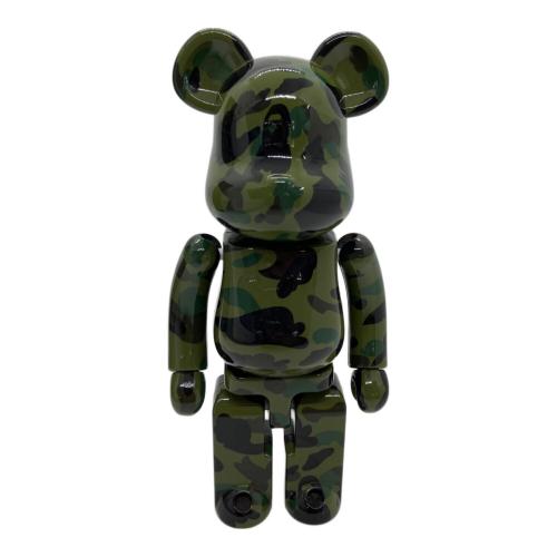 A BATHING APE (アベイシングエイプ) MEDICOM TOY　超合金BE@RBRICK 1ST CAMO GREEN　