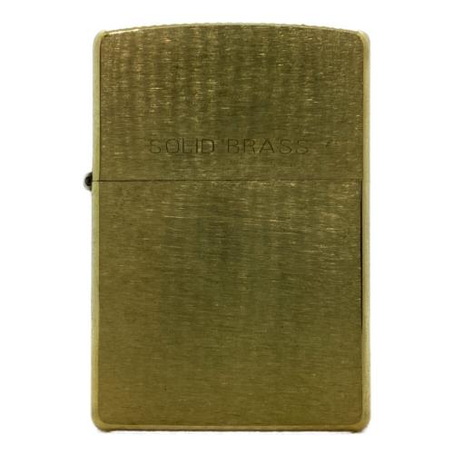 ZIPPO (ジッポ) オイルライター 1997年製 SOLID BRASS カラー：ゴールド