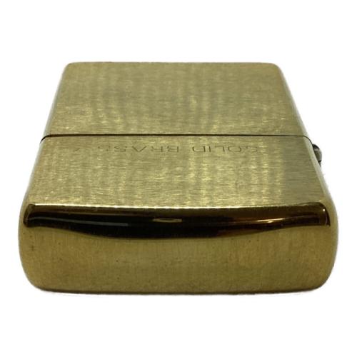 ZIPPO (ジッポ) オイルライター 1997年製 SOLID BRASS カラー：ゴールド