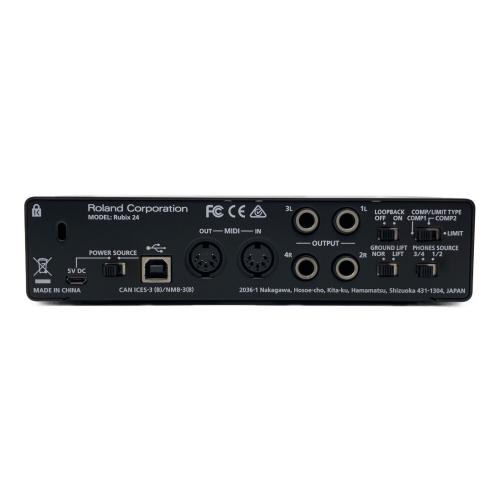 ROLAND(ローランド) USBオーディオ・インターフェース RUBIX24 ブラック