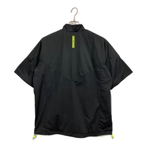 adidas (アディダス) ハーフジップ半袖ウィンド ゴルフウェア(トップス) JJ0230 メンズ SIZE L ブラック