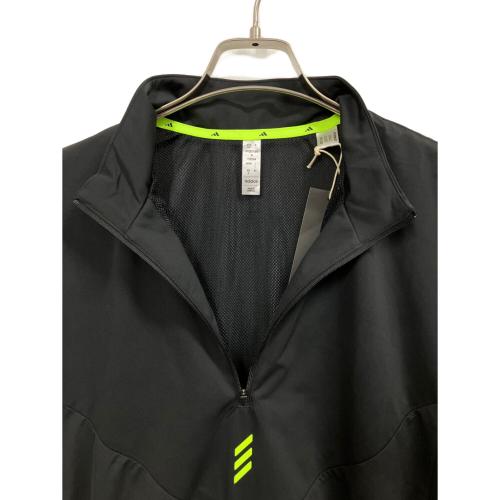 adidas (アディダス) ハーフジップ半袖ウィンド ゴルフウェア(トップス) JJ0230 メンズ SIZE L ブラック