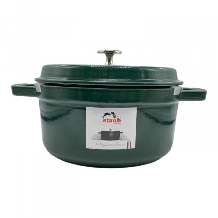 Staub(ストウブ) 両手鍋 COCOTTE RONDE 40510-662 22㎝ エメラルド