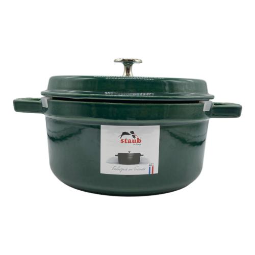 Staub(ストウブ) 両手鍋 COCOTTE RONDE 40510-662 22㎝ エメラルド