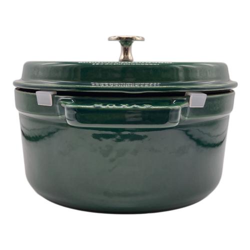 Staub(ストウブ) 両手鍋 COCOTTE RONDE 40510-662 22㎝ エメラルド