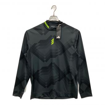 adidas (アディダス) コードカオス モックネック 長袖シャツ ゴルフウェア(トップス) JJ0227 メンズ SIZE L グレー