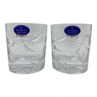 ROYAL DOULTON(ロイヤルドルトン) ジャスミン ロックグラス 2Pセット