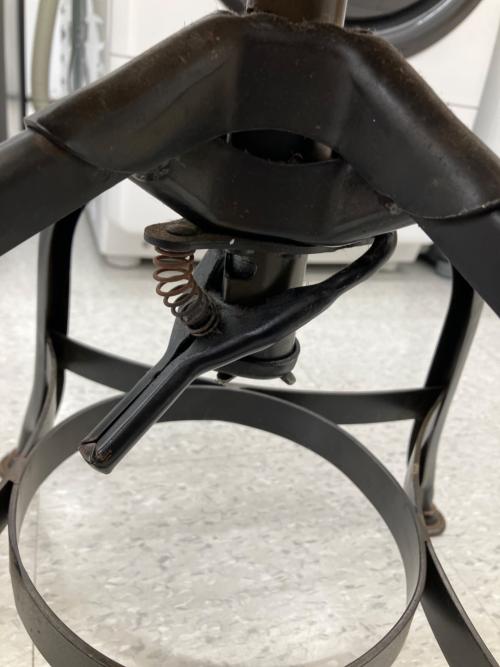 Northern Ohio Industrial (ノーザンオハイオインダストリアル) カウンターチェアー ブラウン ビンテージ品 プライウッド×アイアン TOLEDO SWIVEL SIDE CHAIR