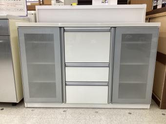 ニトリ サイドボード 幅:約120㎝ ホワイト モデナ2