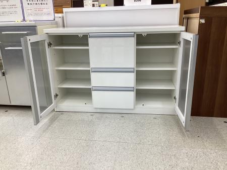 収納家具 ニトリ サイドボード 幅:約120㎝ ホワイト モデナ2