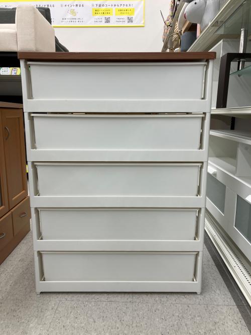 IRIS OHYAMA (アイリスオーヤマ) プラチェスト ブラウン 5段 MHG-725 ミッキーキッズチェスト 幅:約73㎝