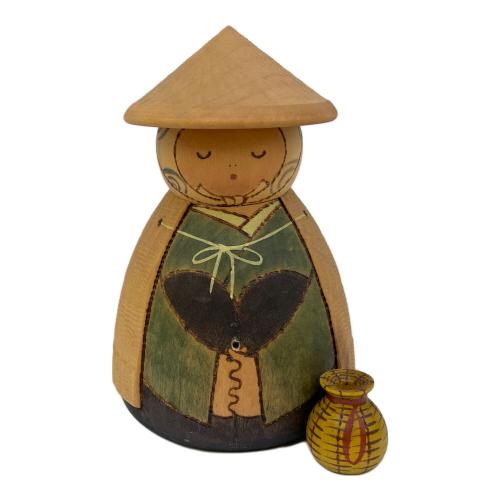 関口三作 (セキグチサンサク) こけし 太公望 釣り竿欠品