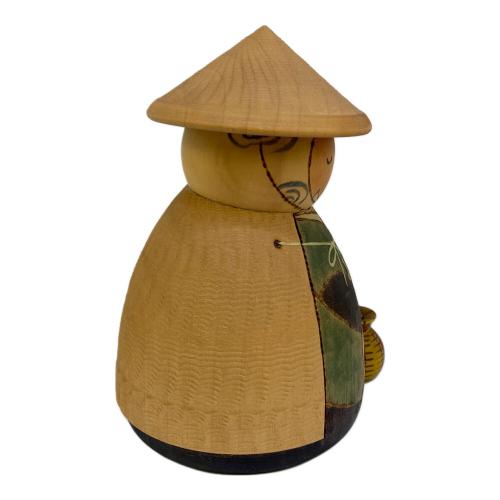 関口三作 (セキグチサンサク) こけし 太公望 釣り竿欠品