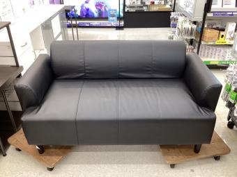 IKEA (イケア) 2人掛けソファー ブラック 4 合皮 HEMLINGBY