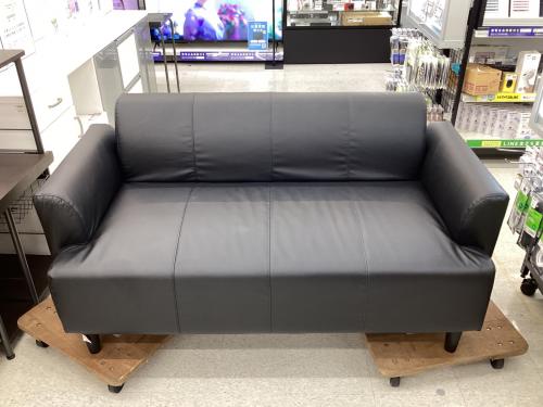 IKEA (イケア) 2人掛けソファー ブラック 4 合皮 HEMLINGBY