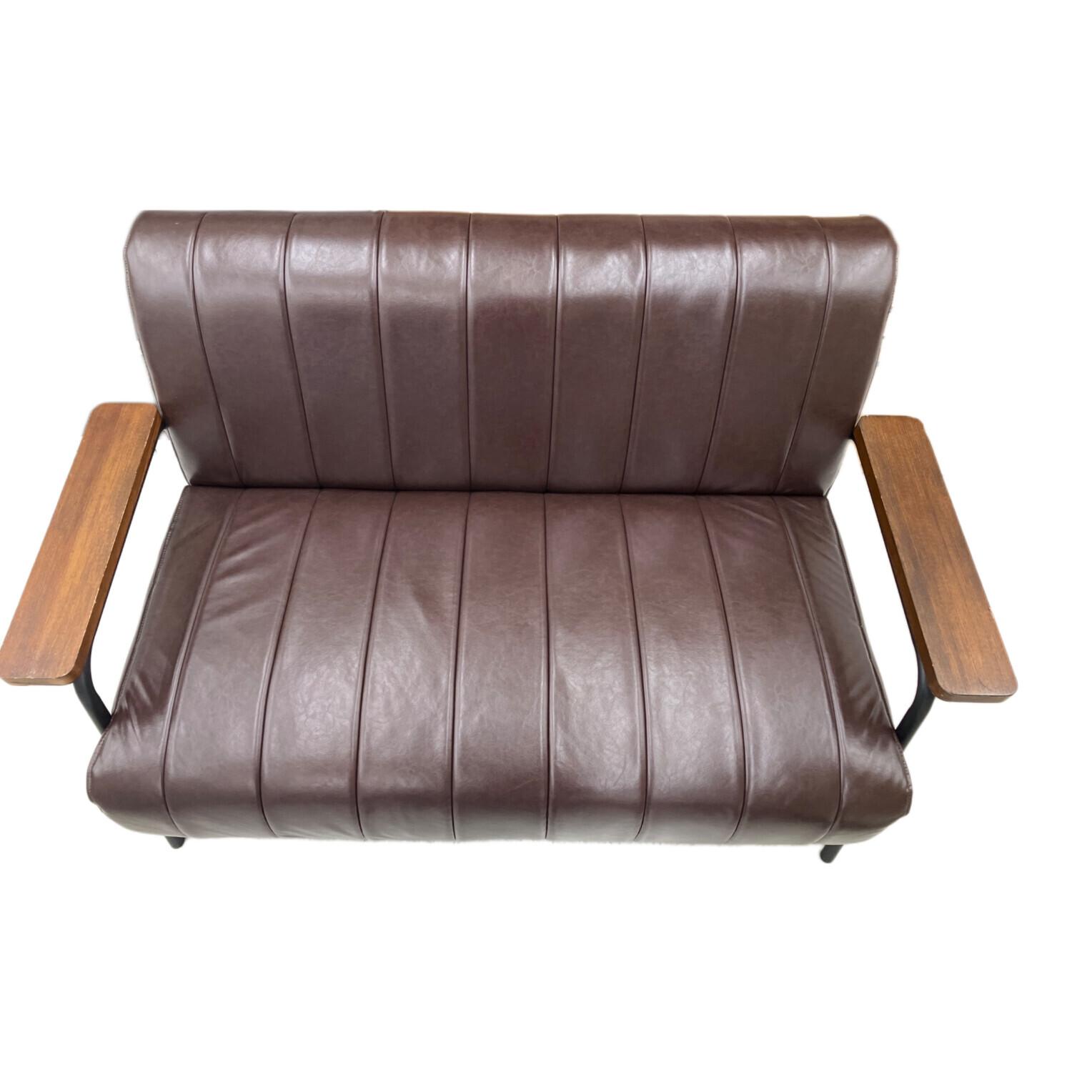 ニトリ　ダークブラウン 2人掛けソファ ニトリ 2人掛けソファー ブラウン