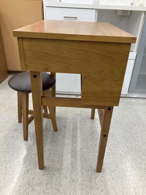 1面ドレッサー ブラウン スツール付 RAM-3338 Rasic