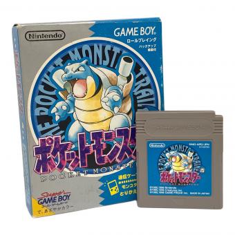 ゲームボーイ用ソフト 箱ダメージ有 ポケットモンスター 青 -