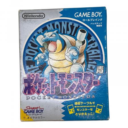 ポケットモンスター　青　箱あり ゲームボーイ用ソフト 箱ダメージ有 ポケットモンスター 青