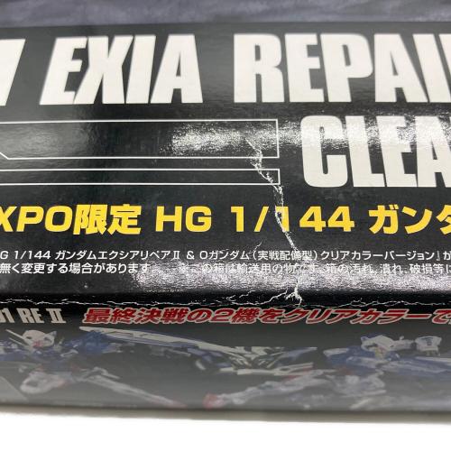 BANDAI (バンダイ) 1/144 HG ガンダムエクシア リペア2＆Oガンダム(実戦配備型) クリアカラーバージョン ガンプラEXPO限定 「機動戦士ガンダム00(ダブルオー)」 ガンプラ