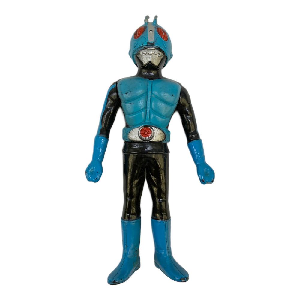 ポピー ソフビフィギュア マフラー欠品/ブルー 仮面ライダー1号