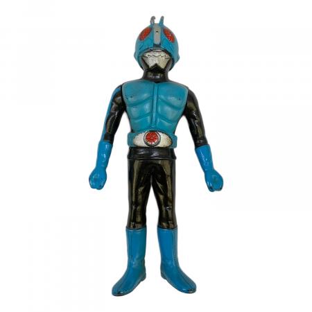 ポピー ソフビフィギュア マフラー欠品/ブルー 仮面ライダー1号