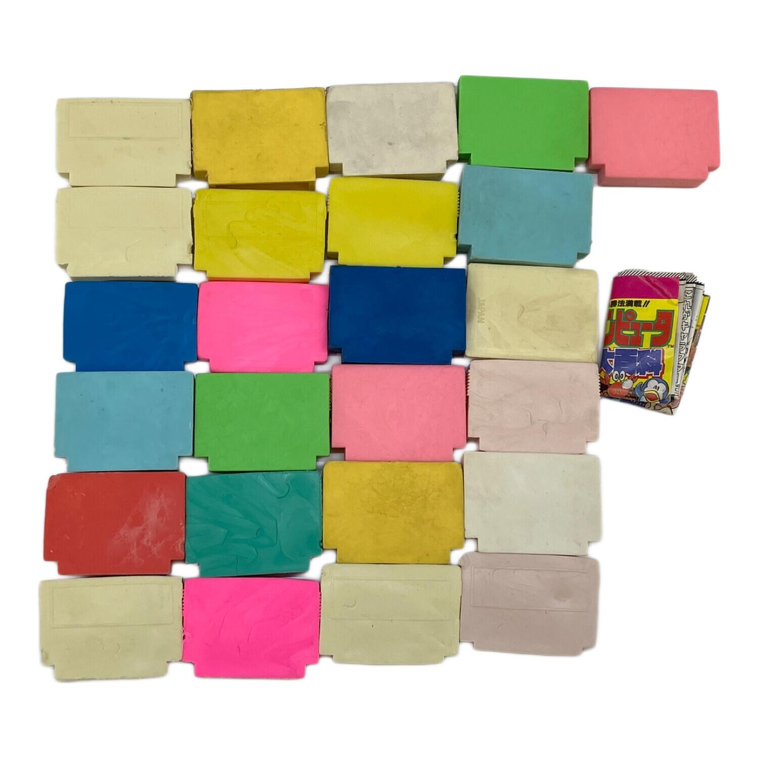 ファミコン ゲーム型 消しゴム ミニチュア 大小38個 まとめ ファミコン ゲーム型 消しゴム ミニチュア 大小38個 まとめ