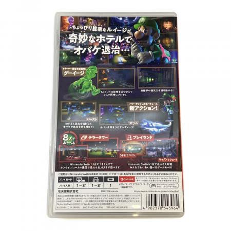 Nintendo Switch 本体 ソフト付き ルイージマンション3 任天堂（Nintendo） Switch ルイージマンション3 (パッケージ版
