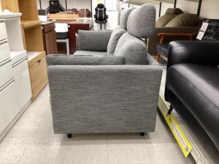 ニトリ　2人掛け　ファブリックソファー (ヘッドレスト付き) ニトリ 2人掛けソファー グレー 217 ヘッドレスト付 ファブリック CA10