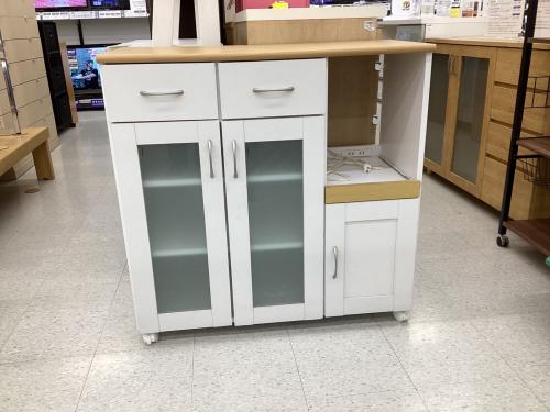 キッチンカウンター ナチュラル×ホワイト 217 3枚扉