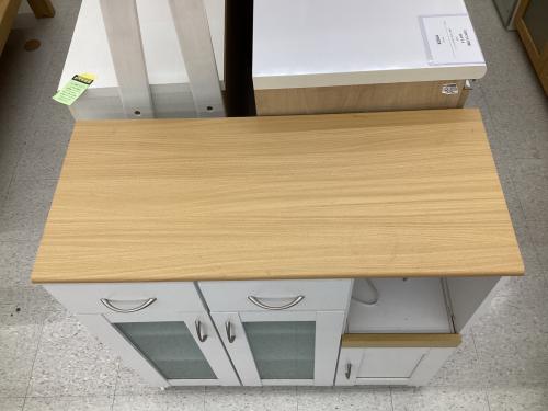 キッチンカウンター ナチュラル×ホワイト 217 3枚扉