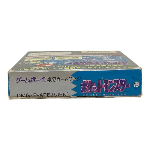 ゲームボーイ用ソフト 箱ダメージ有 ポケットモンスター 青 -